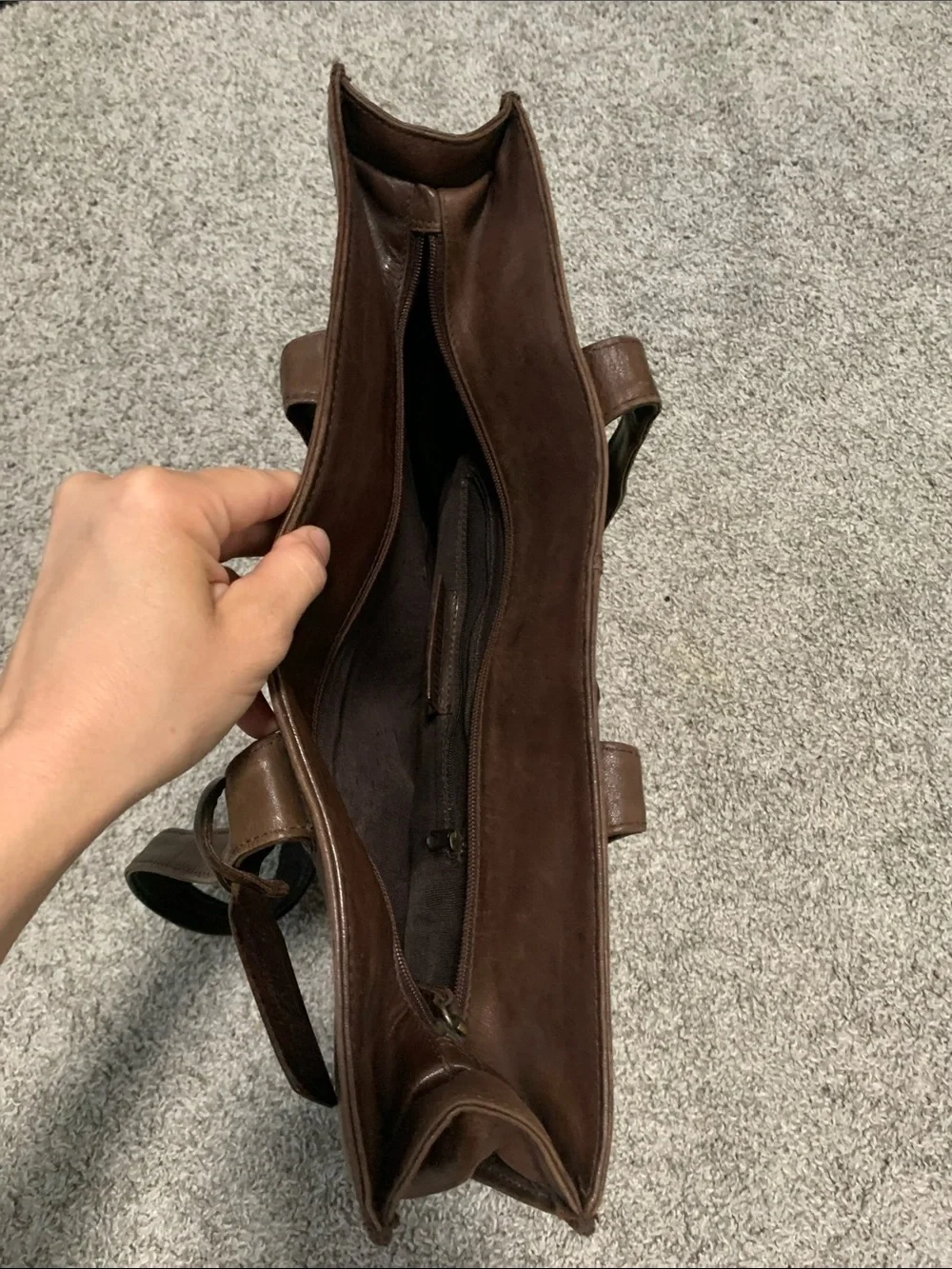 Vintage genuine leather